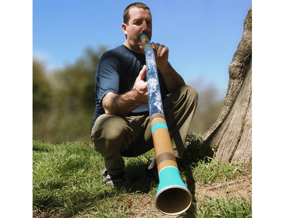 Grahm Doe playing Didgeridoo